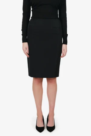 Prada Black Midi Skirt Size 40