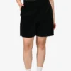 T by Alexander Wang Black Velour Shorts with Rhinestone Logo Size M