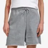 Celine Heathered Grey Cotton/Cashmere Triomphe Logo Sweat Shorts Size XS