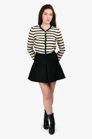 Stella McCartney Black Wool Mini Skirt Estimated Size S