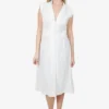 Ba&sh White Button Down Sleeveless Midi Dress Size M