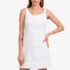 Theory White Linen Sleeveless 'Ballerina' Mini Dress Size 2