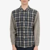 Supreme Navy Houndstooth Plaid Flannel Shirt Size S Mens