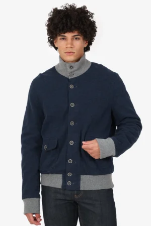 Capobianco Navy Cotton Reversible Jacket Size 56 Mens