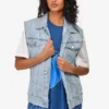 Dior Blue Denim Button Up Vest Jacket Size 48 Men