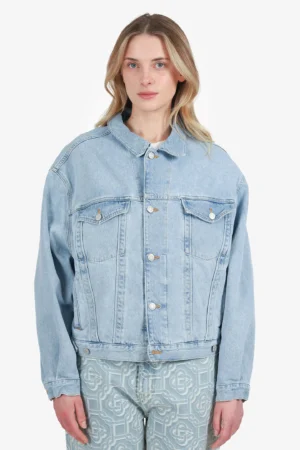Agolde Blue Oversized Denim Jacket Size L