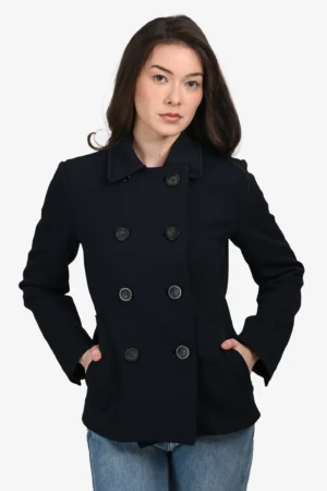 Prada Navy Blue Double Breasted Jacket Size 40