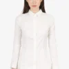 Prada White Fitted Button Down Shirt Size 38